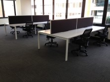 Ecotech Infinity Workstation Back To Back. Profile Leg. Std Desk Depth 700 X Lengths 1200, 1500, 1800